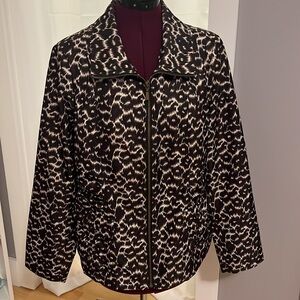 Laura Ashley Brown Printed Lightweight Jacket, Women’s L